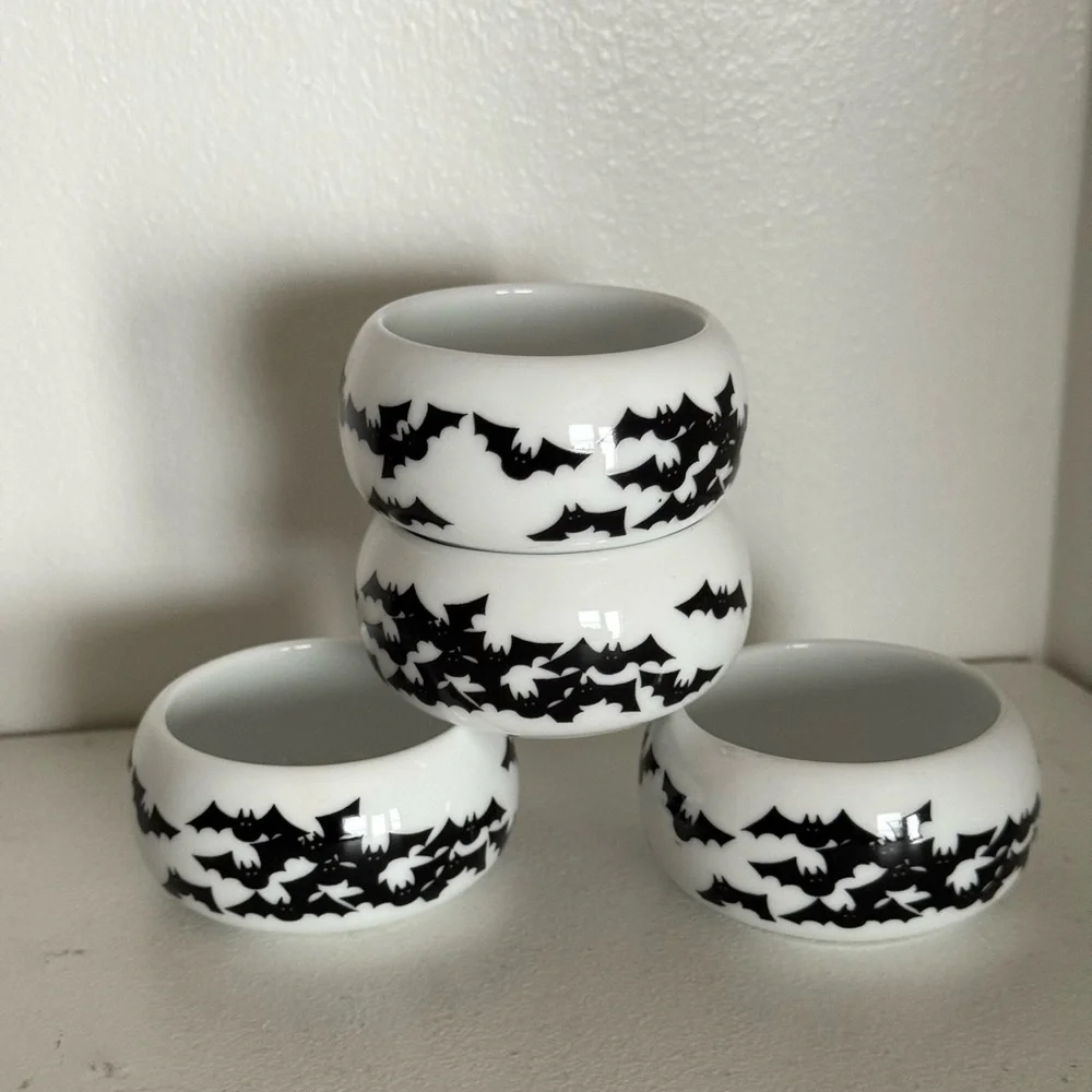 Halloween‎ Set of 4 Bat Tea Light Holders